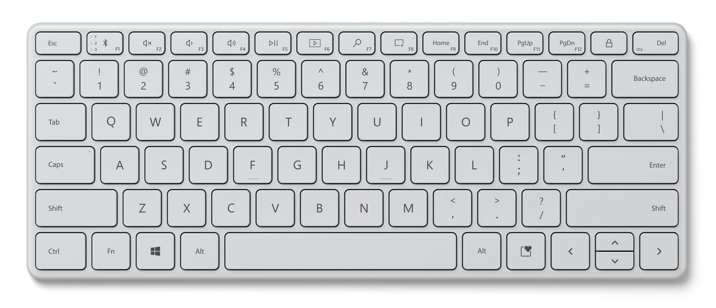 MICROSOFT Designer Compact Keyboard [DE] Glacier BT
