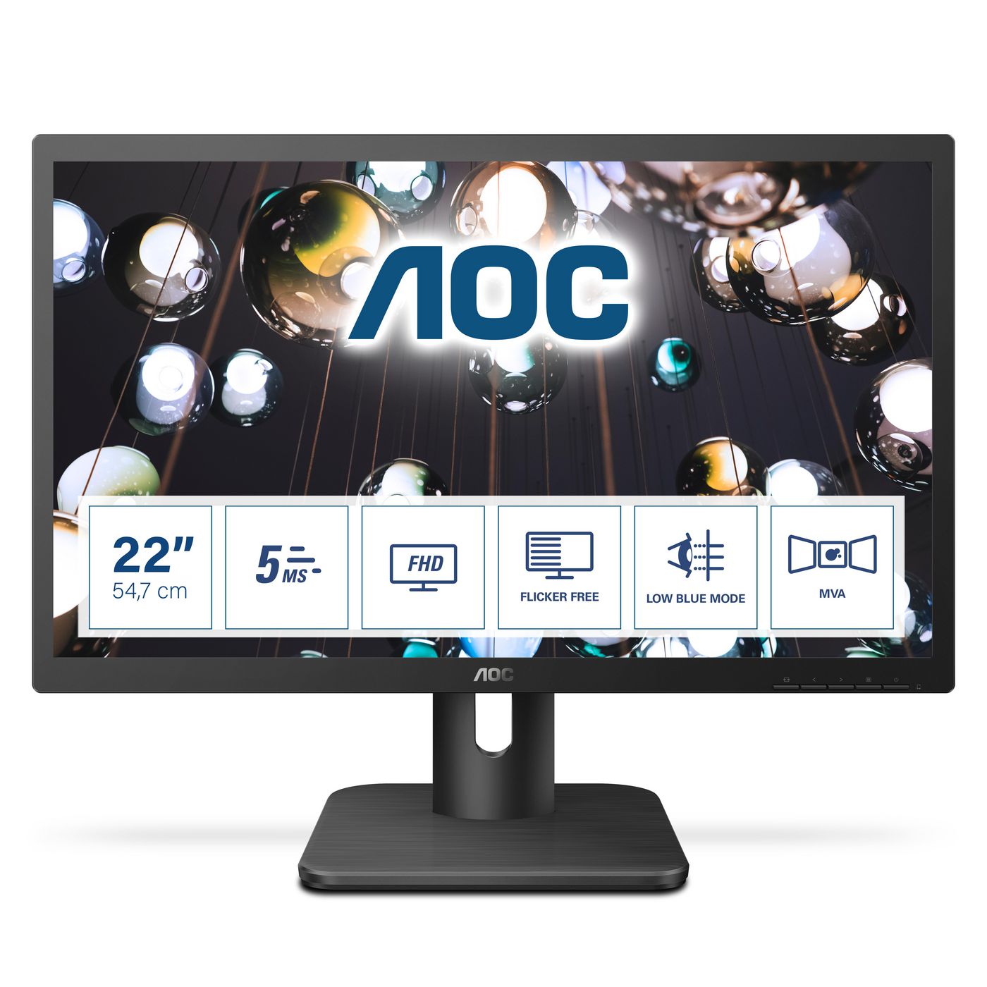 AOC 22E1Q W128258163 1Q Computer Monitor 54.6 Cm 