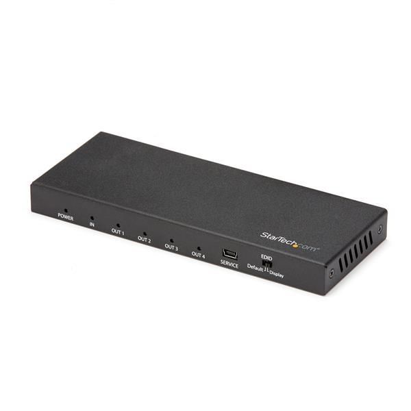 STARTECH.COM HDMI Splitter - 4 Port - 4K 60Hz - HDMI Splitter 1 In 4 Out - 4 Way HDMI Splitter - HDM