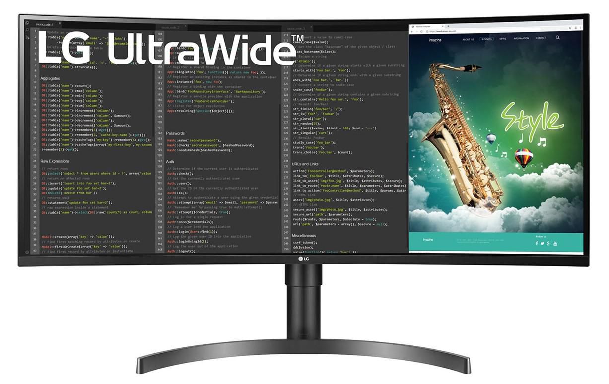 Curved Monitor - 35wn65c-b - 35in - 3440 X 1440 (qhd) - Va 21:9