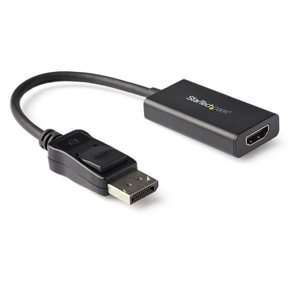 STARTECH.COM DisplayPort auf HDMI Adapter mit HDR - 4K 60Hz - Schwarz - DP auf HDMI Konverter - DP2H