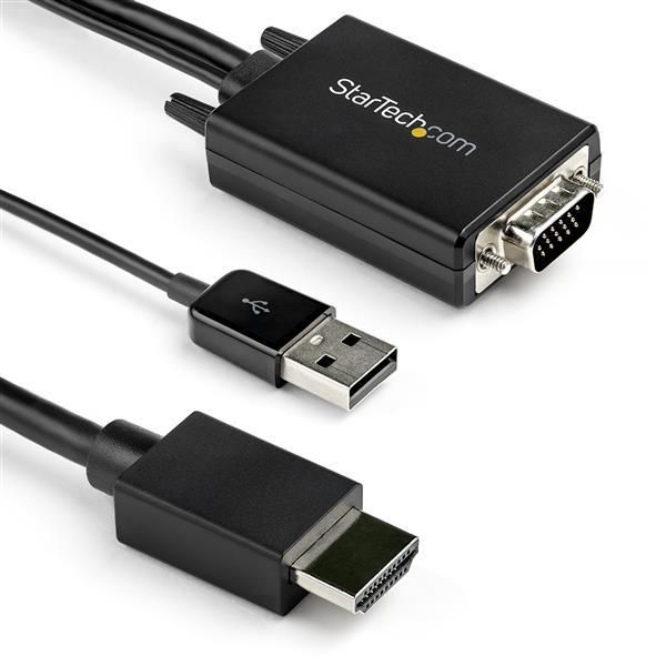 STARTECH.COM 3m VGA auf HDMI Adapter mit USB-Audio - 1080p - Adapterkabel - aktiv - Stecker / Stecke
