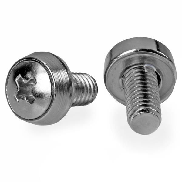 STARTECH.COM 12-24 Server Rack Screws - 50 pack - Nickel-plated - Rack-Schrauben - Silber - US-Regie