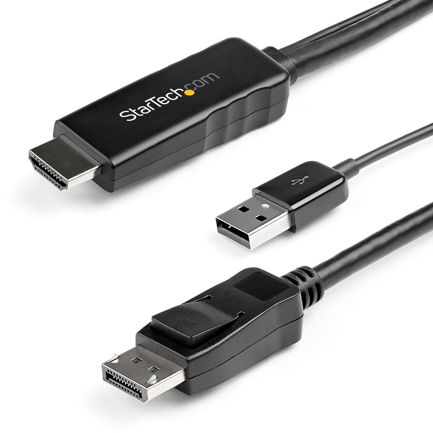STARTECH.COM 2m HDMI auf DisplayPort Adapter - 4K 30Hz - Stromversorgung über USB - Aktives HDMI zu