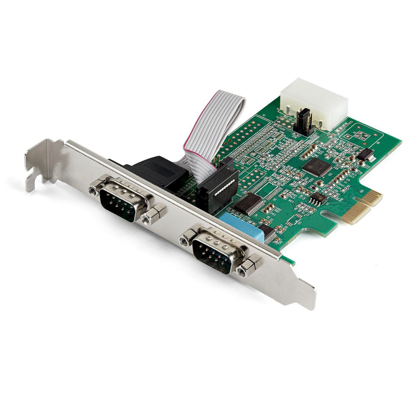 STARTECH.COM 2 Port PCI Express serielle Schnittstellenkarte - 16950 UART - 256-Byte-FIFO-Cache - Ad