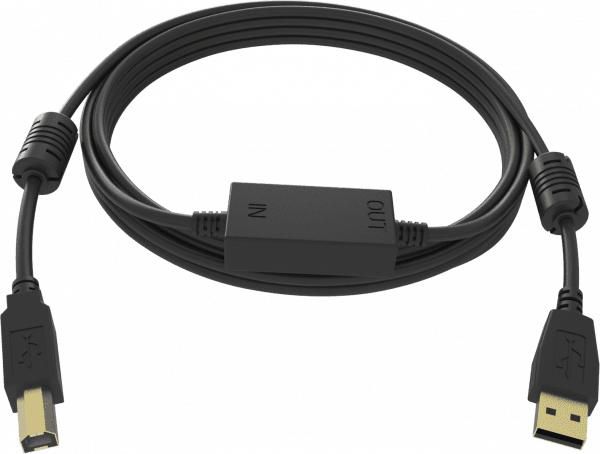 VISION Professional - USB-Kabel - USB (M) bis USB Typ B (M) - USB 2.0 - 15 m - aktiver Booster nachg