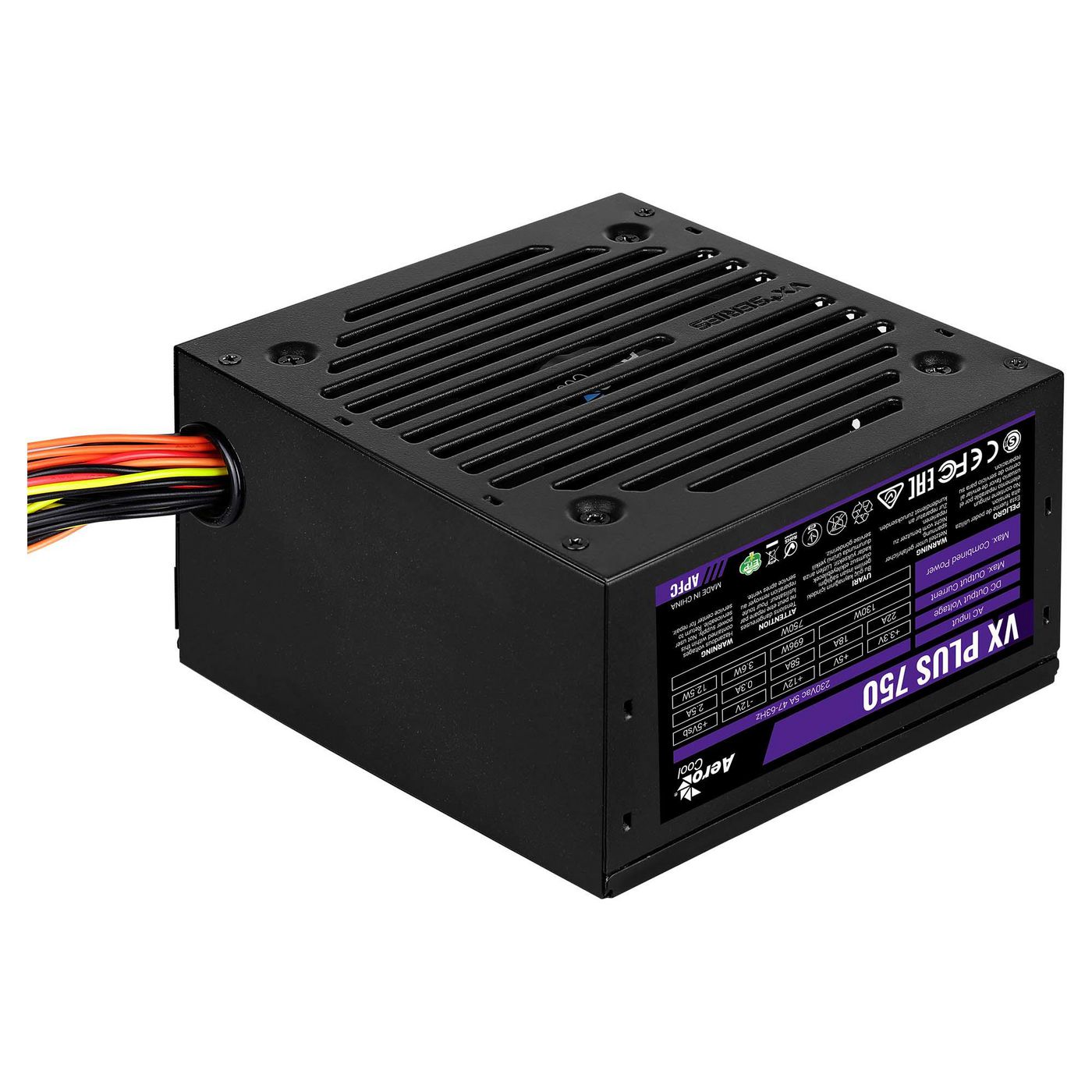 AeroCool VX-PLUS-750W W129024042 Vx Plus 750 Power Supply Unit 
