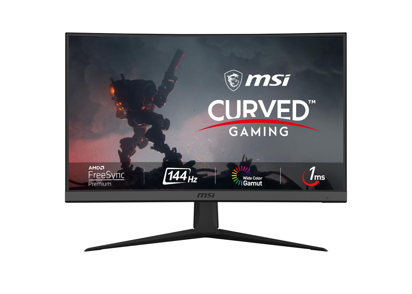 Gaming Monitor LCD Optix G24c6 - 24in - 1920 X 1080 - Curved - Black