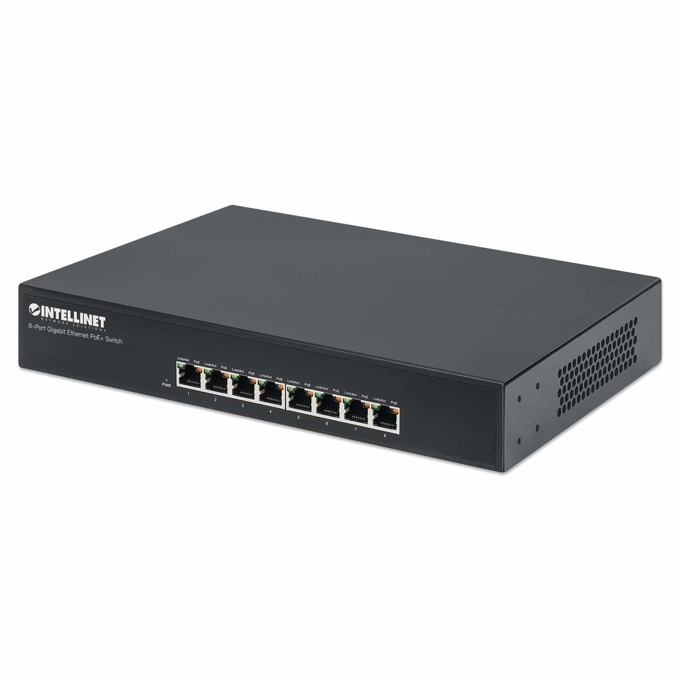 Intellinet 560641 W128261925 8-Port Gigabit Ethernet Poe+ 