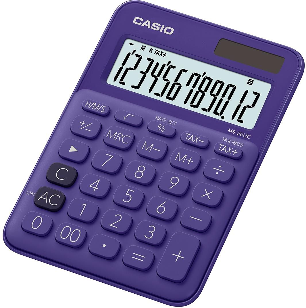 Casio MS-20UC-PL W128262831 Calculator Desktop Basic 