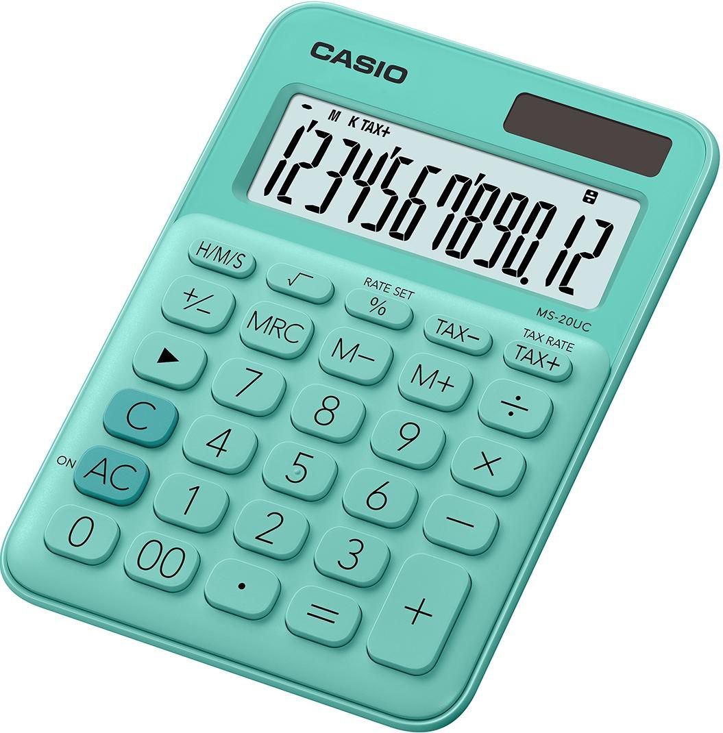 Casio MS-20UC-GN W128262882 Calculator Desktop Basic Green 
