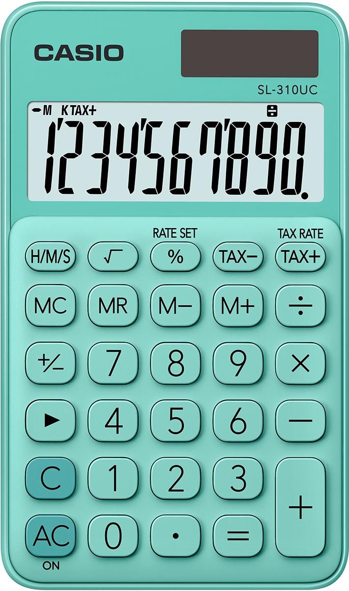 Casio SL-310UC-GN W128262940 Calculator Pocket Basic Green 