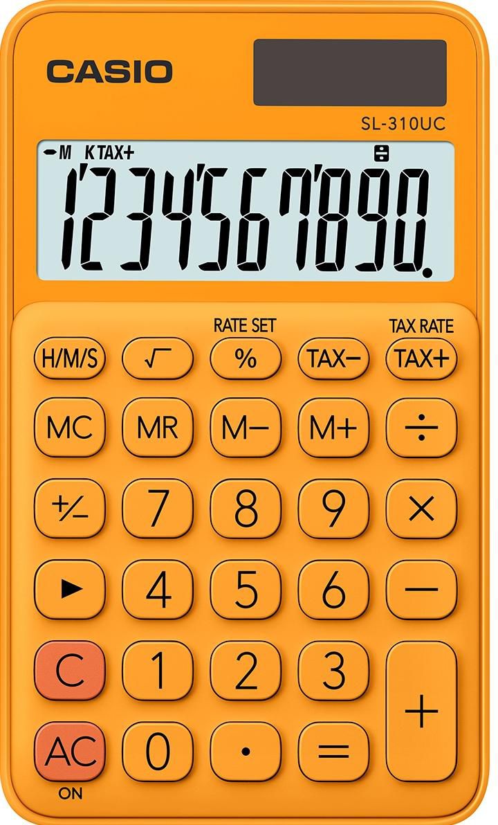 Casio SL-310UC-RG W128263051 Calculator Pocket Basic Orange 