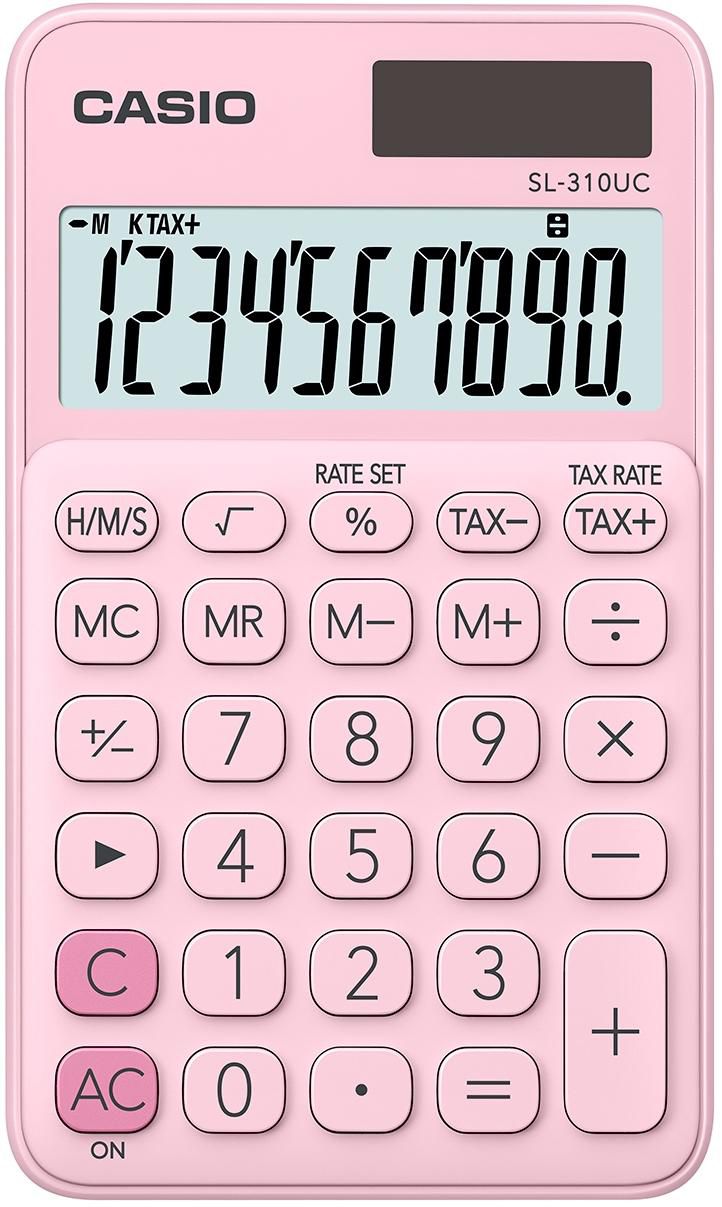 Casio SL-310UC-PK W128263116 Calculator Pocket Basic Pink 
