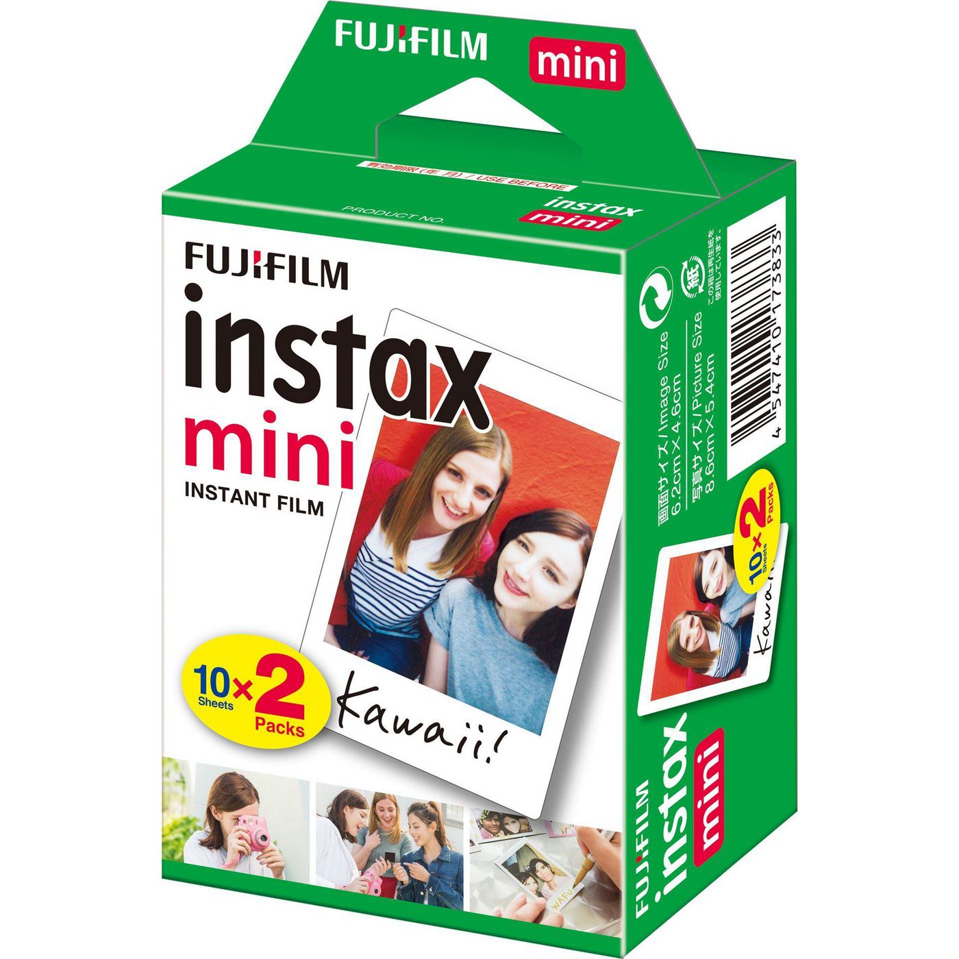 FUJIFILM 1x2 instax mini Film white frame