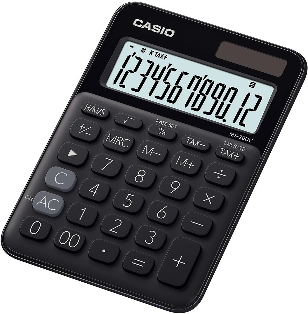 Casio MS-20UC-BK W128263205 Calculator Desktop Basic Black 