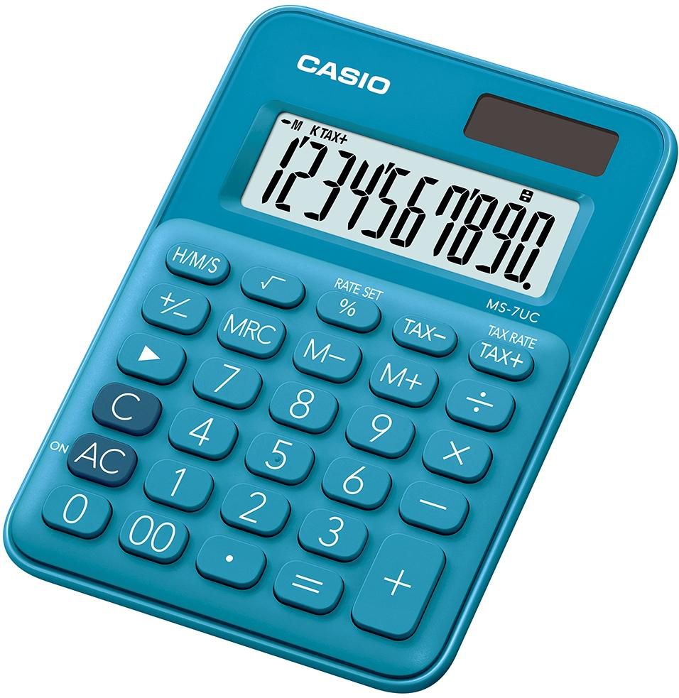 Casio MS-7UC-BU W128263206 Ms-7Uc Calculator Desktop 