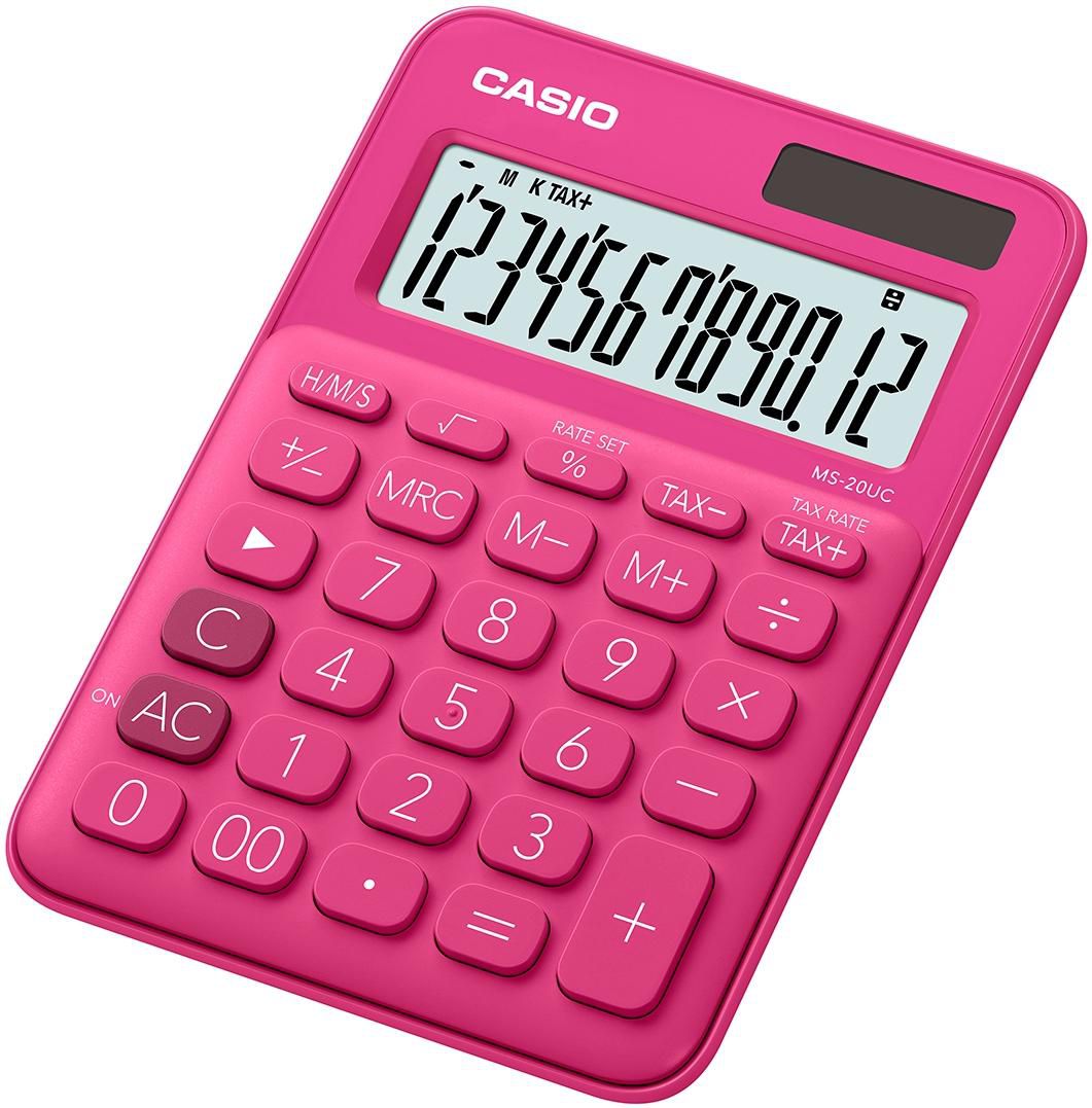 Casio MS-20UC-RD W128263368 Calculator Desktop Basic Red 