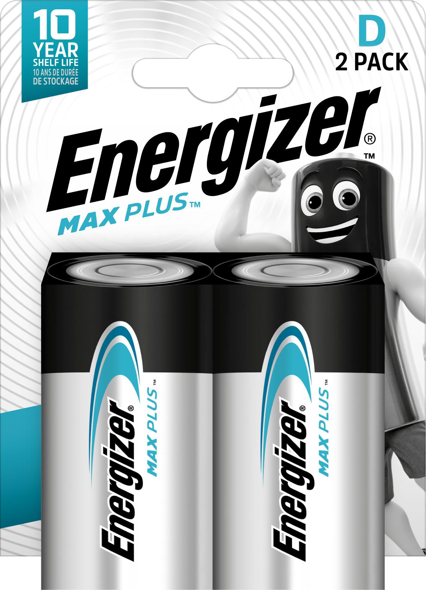 Energizer E301323900 W128264300 Max Plus Single-Use Battery D 