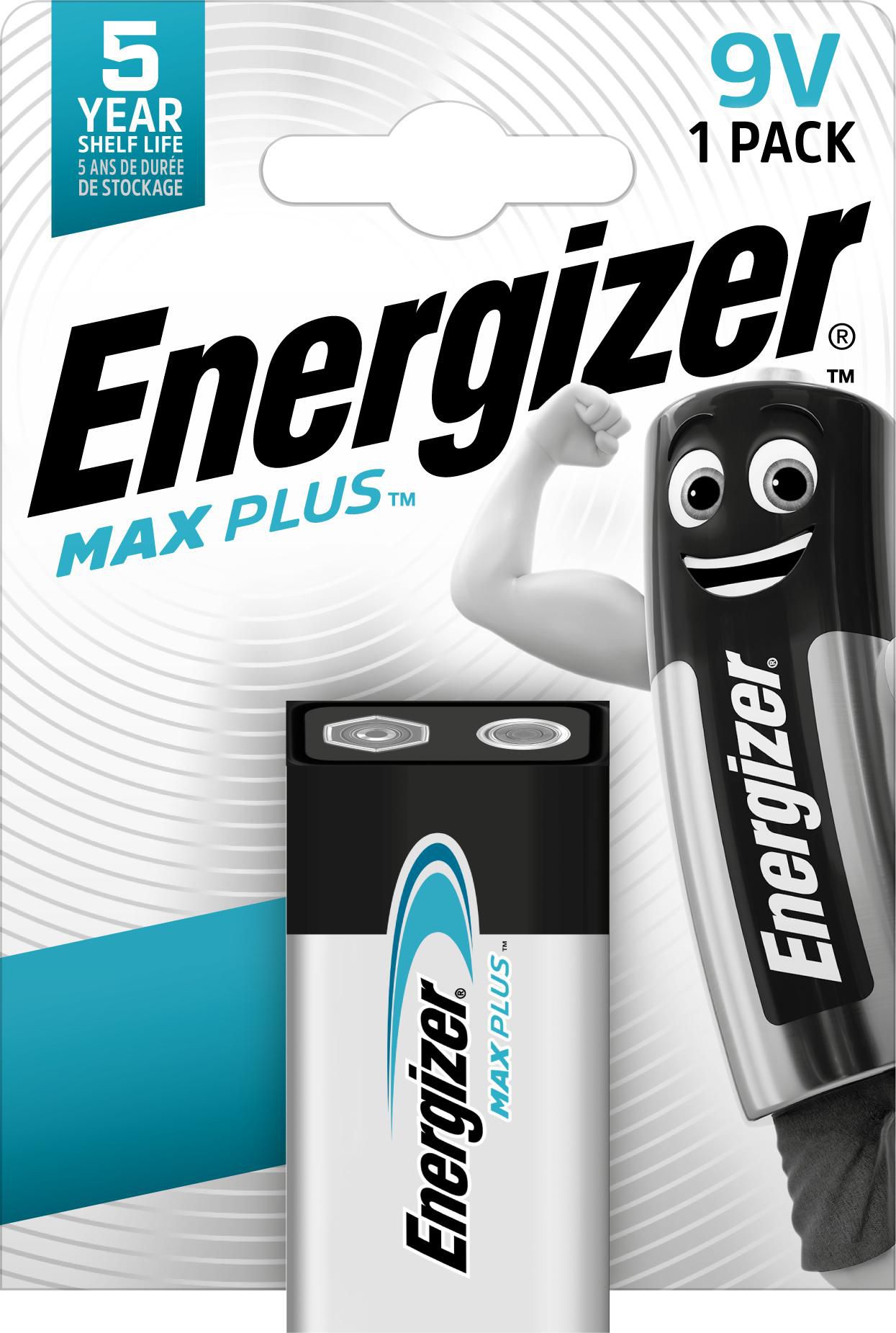 Energizer E301323300 W128264299 Max Plus Single-Use Battery 9V 
