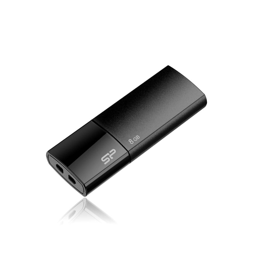 SILICON POWER USB-Stick  8GB Silicon Power  USB 2.0 COB U05 Black