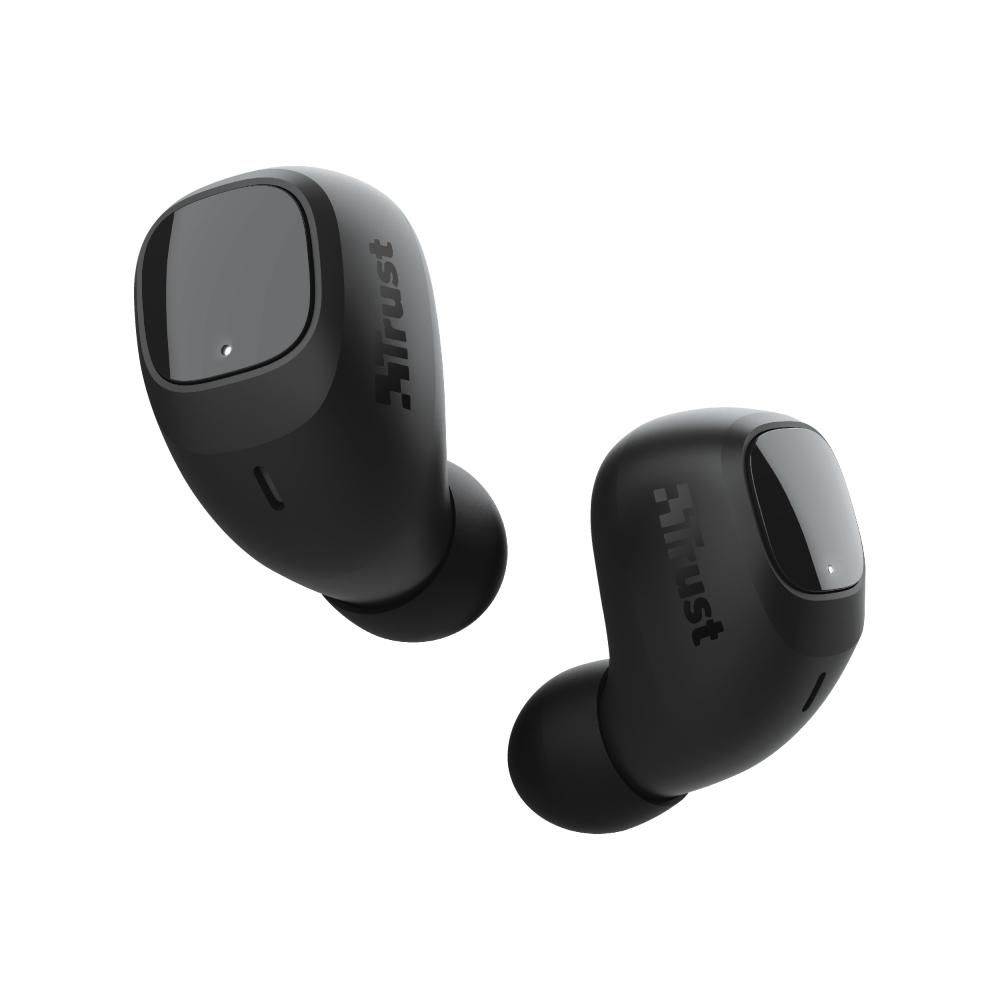 TRUST Nika Compact Bluetooth®, True Wireless In Ear Kopfhörer In Ear Schwarz