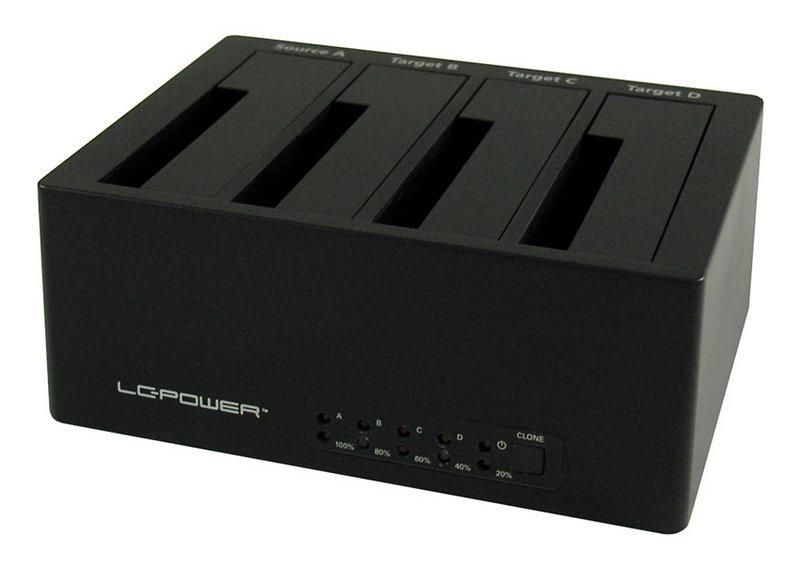 LC-POWER Dockingstation LC-Power USB 3.0/eSATA 4-Bay 2,5\"/3,5\"HDD/SSD