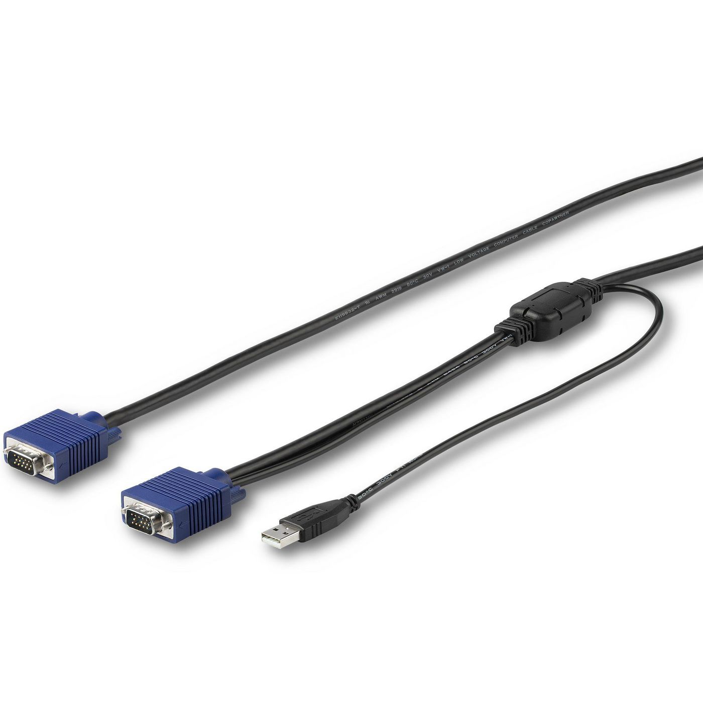 STARTECH.COM RKCONSUV15 KVM Kabel für Startech Rackmount Konsolen 4,6m VGA- und USB-KVM-Konsolenkabe