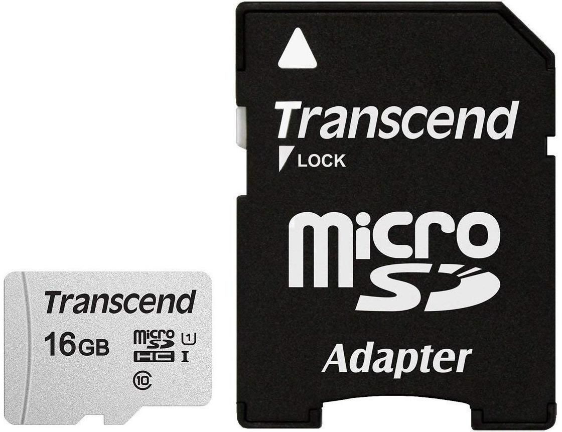 Transcend TS16GUSD300S-A W128266062 Microsd Card Sdhc 300S 16Gb 