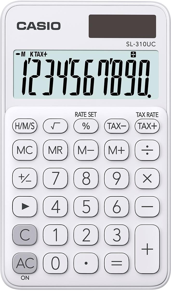 Casio SL-310UC-WE W128266201 Calculator Pocket Basic White 