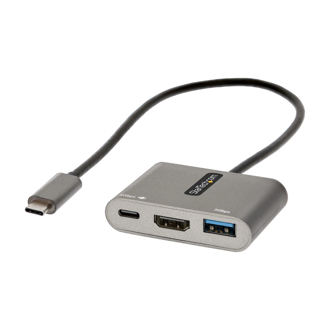 STARTECH.COM USB C Multiport Adapter, USB-C to HDMI 4K Video, 100W Power Delivery Passthrough Chargi
