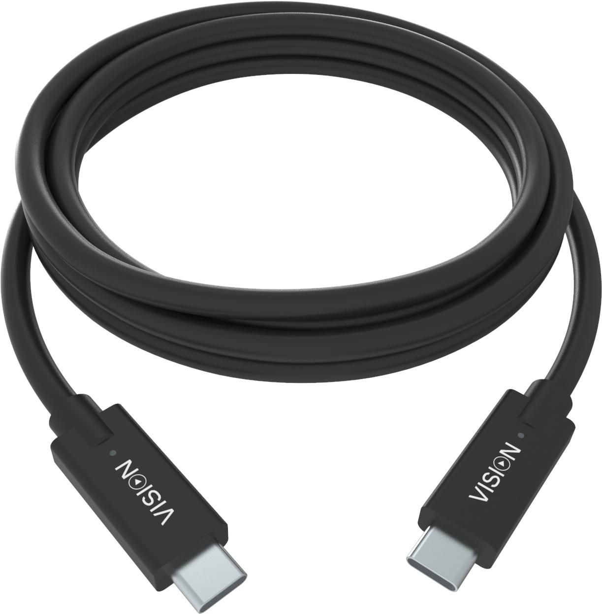 VISION Professional installationstaugliches USB-C-Kabel  30 JAHRE GARANTIE  Bandbreite bis zu 10 Gbi