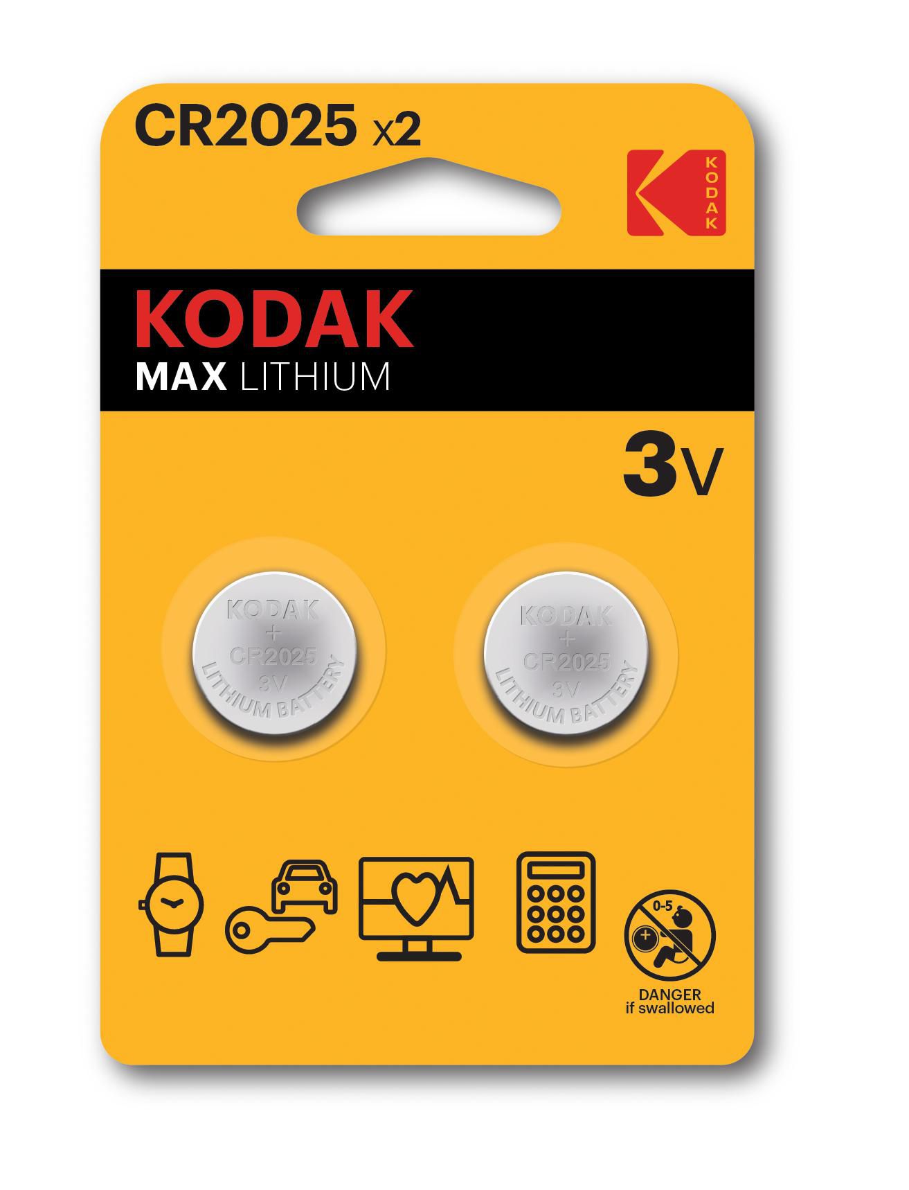 Kodak 30417670 W128267667 Cr2025 Single-Use Battery 