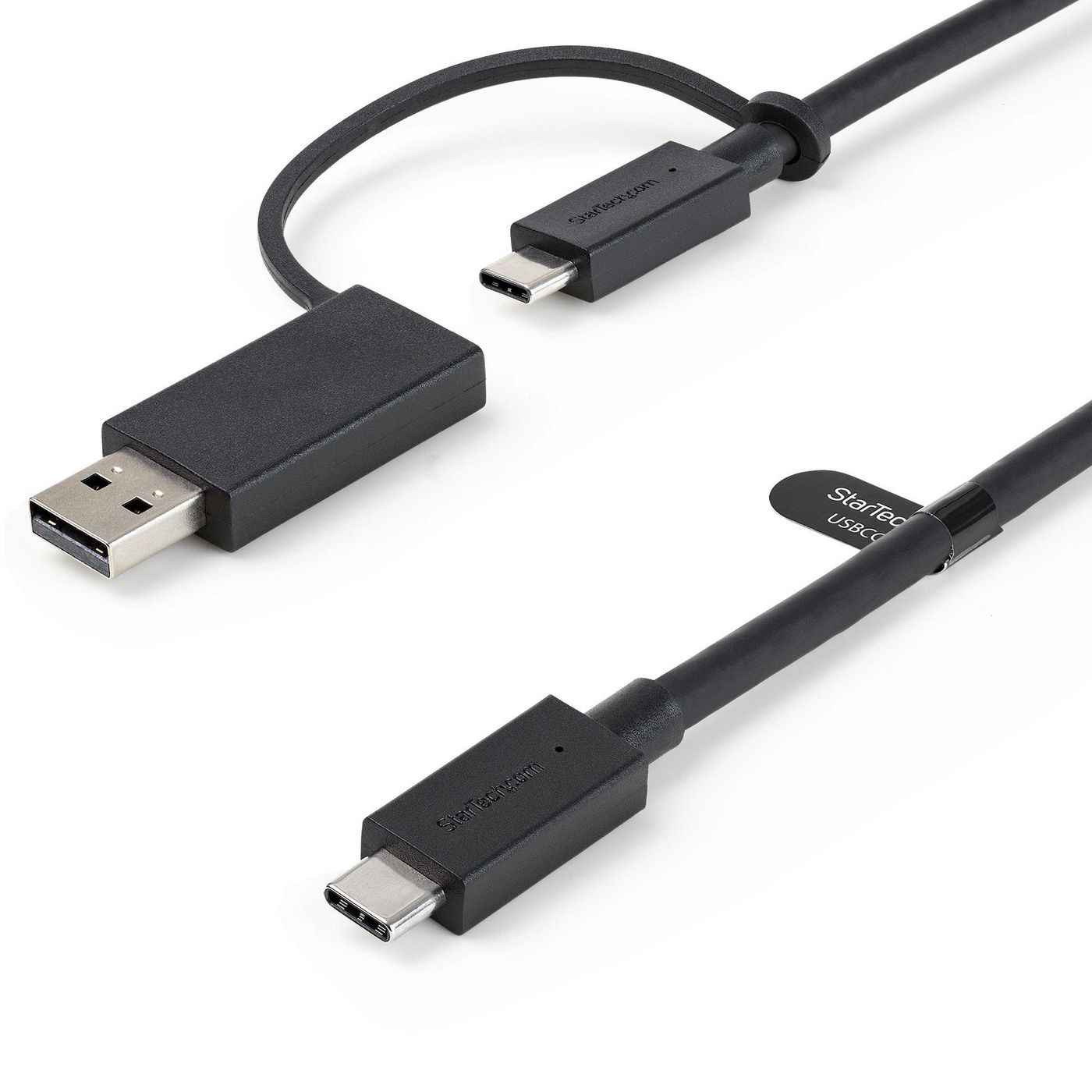 STARTECH.COM 1m USB-C Kabel mit USB-A Adapter Dongle - Hybrid 2-in-1 USB-C Kabel mit USB-A - USB-C a