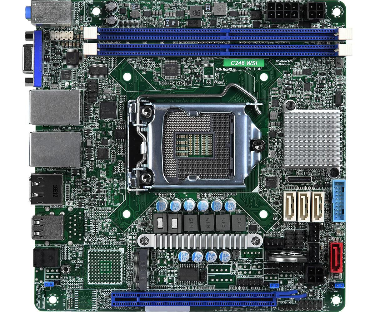 Asrock C246 WSI W128268584 Motherboard Intel C246 Mini 