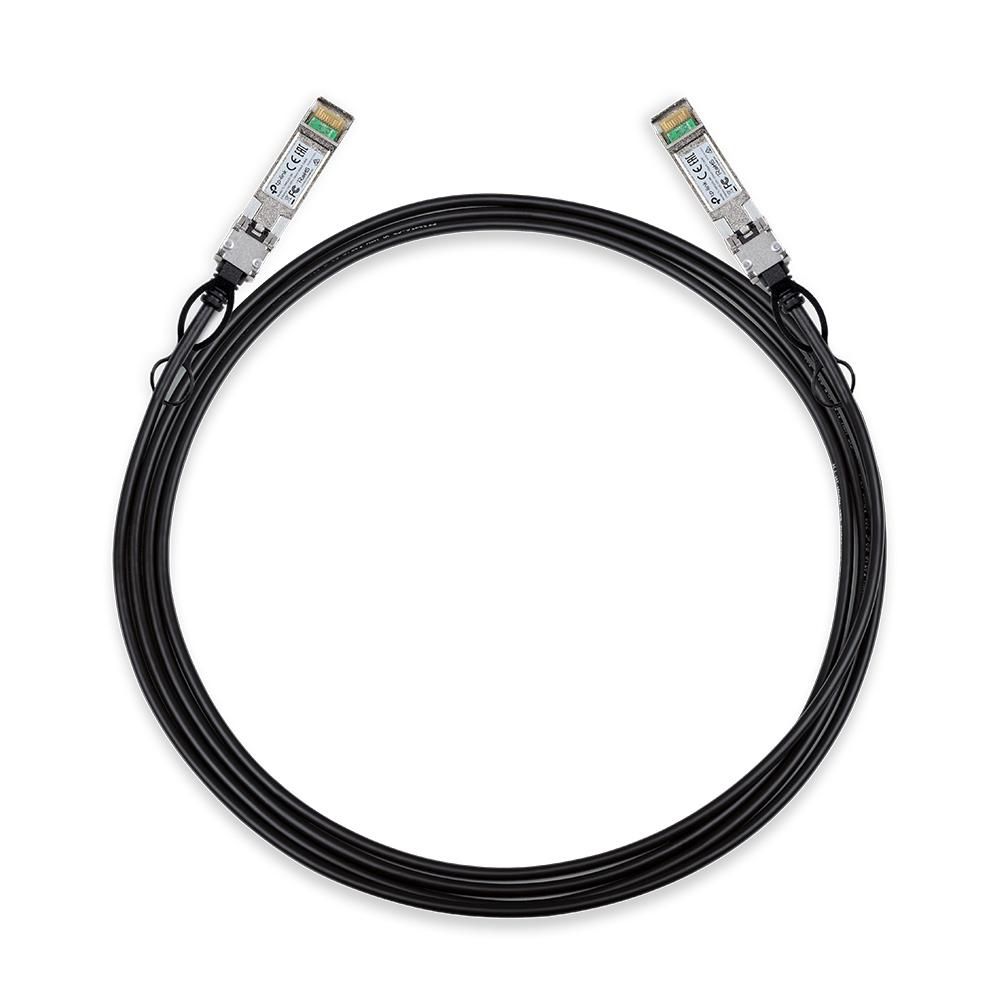 TP-LINK 3M Direct Attach SFP+ Cable for 10 Gigabit Connections