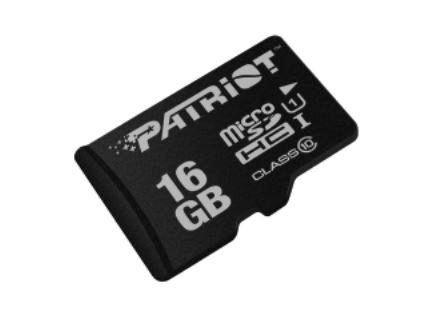 PATRIOT Memory Card 16 Gb Microsdhc
