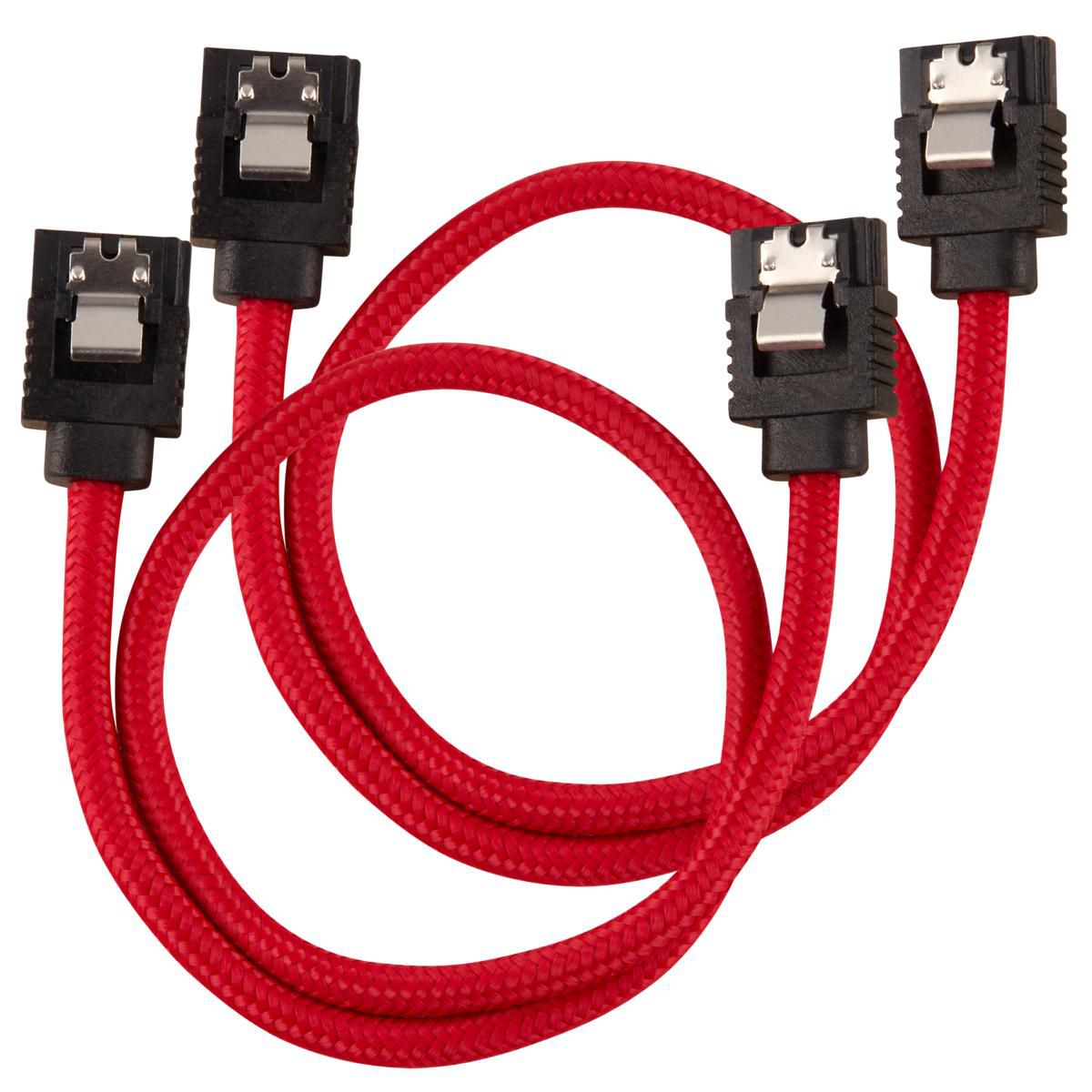 CORSAIR CC-8900250 SATA-Kabel 0,3 m Schwarz - Rot (CC-8900250)