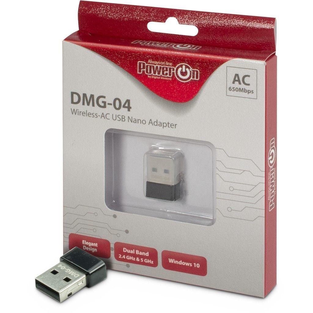 INTERTECH Inter-Tech Wi-Fi 5 USB Nano Adapter DMG-04   Stick   650Mbps