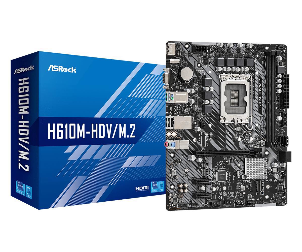 Asrock H610M-HDVM.2 W128274199 Intel H610 Lga 1700 Micro Atx 