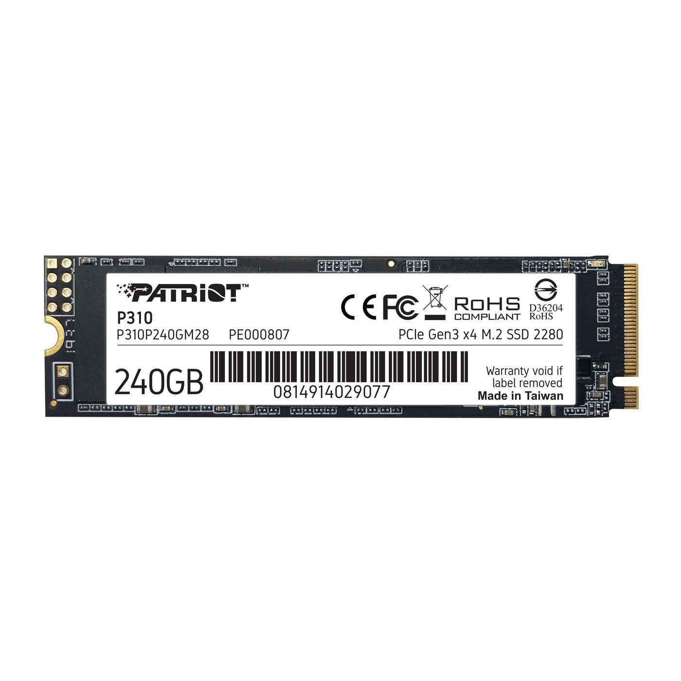 Patriot-Memory P310P240GM28 W128270887 P310 M.2 240 Gb Pci Express 