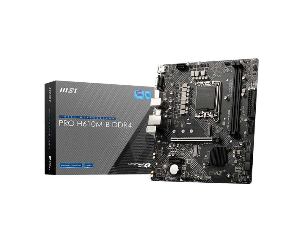 MSI 7D46-002R W128290608 Mb Pro H610M-B Ddr4 Intel 