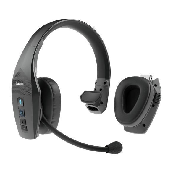 BlueParrott S650-XT 2-in-1 convertible f/ stereo to mono sound. Active Noise Cancellation (ANC). Up