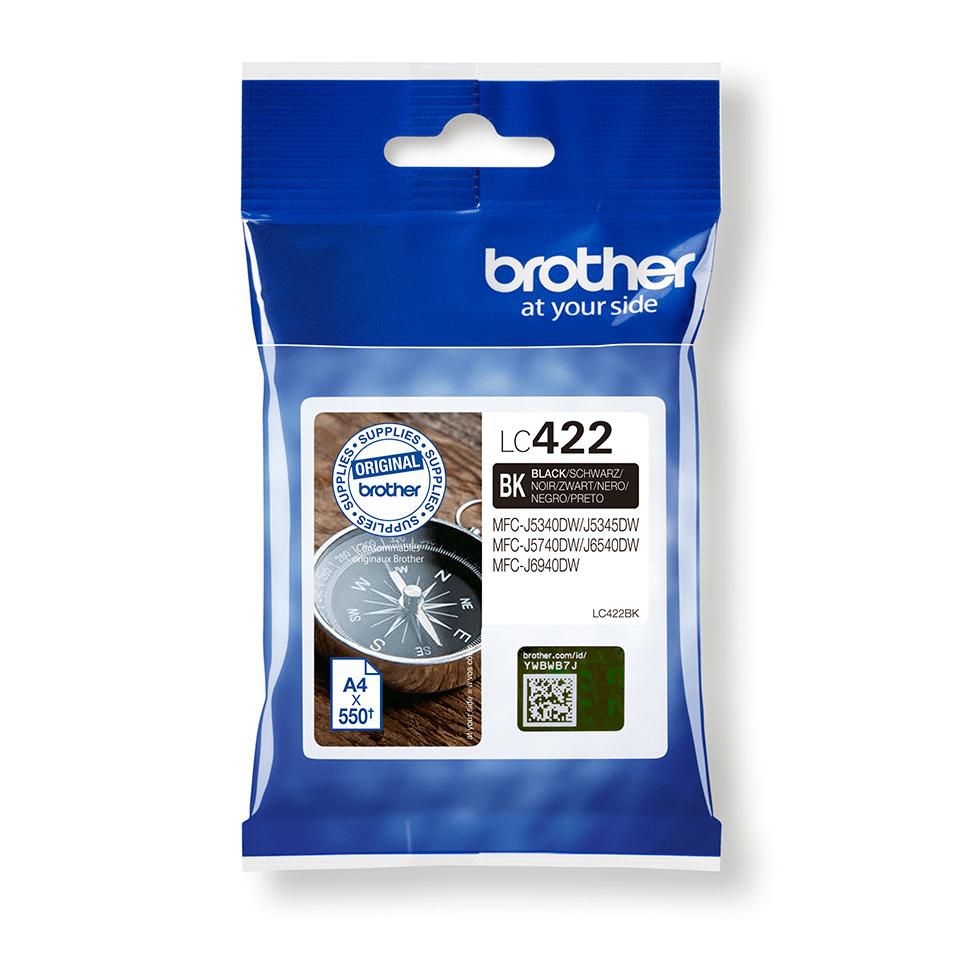 Brother LC422BK W128272636 Lc-422Bk Ink Cartridge 1 