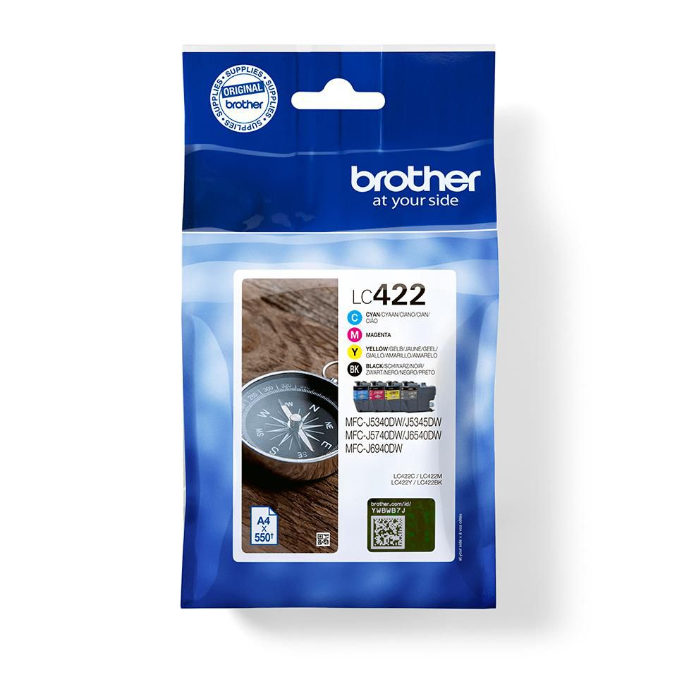 Brother LC422VAL W128272649 Ink Cartridge 4 PcS 