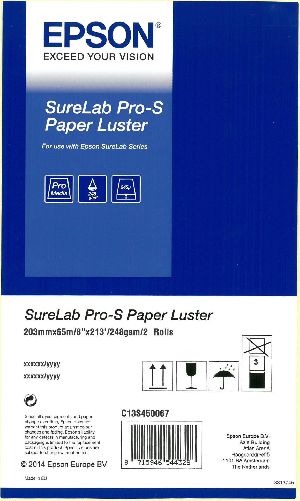 Surelab Pro-S Paper Luster Bp - C13S450067BP