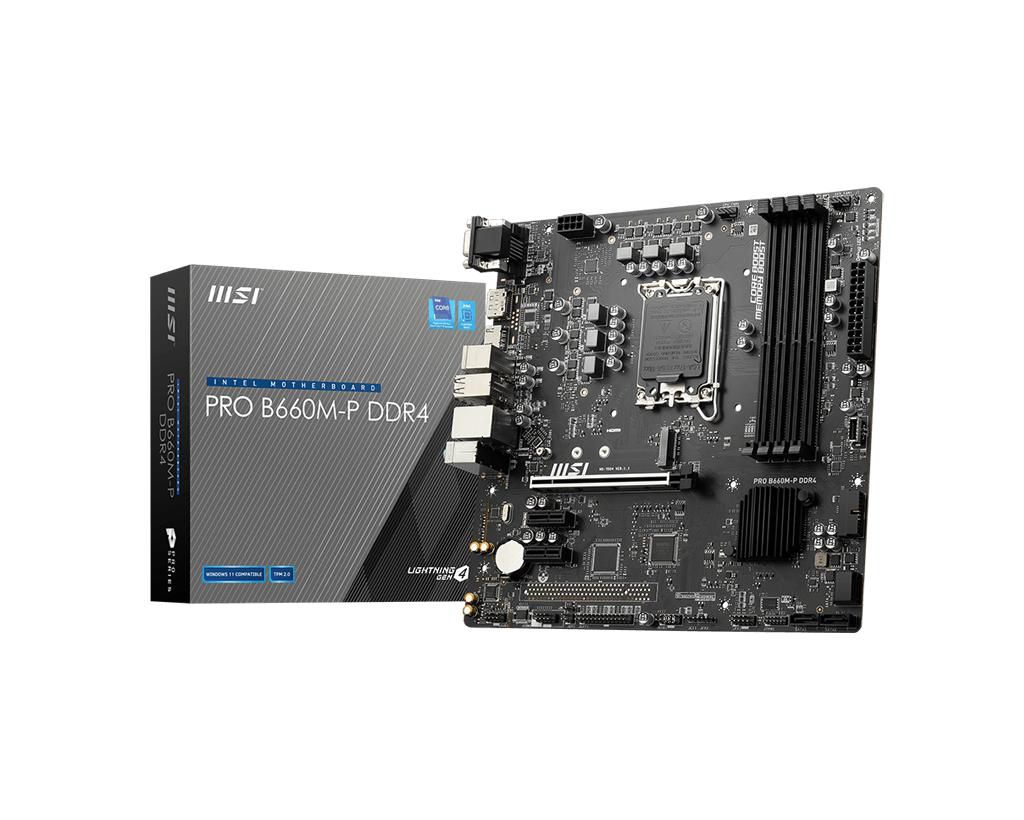 MSI PRO B660M-P DDR4 W128278121 Motherboard Intel B660 Lga 