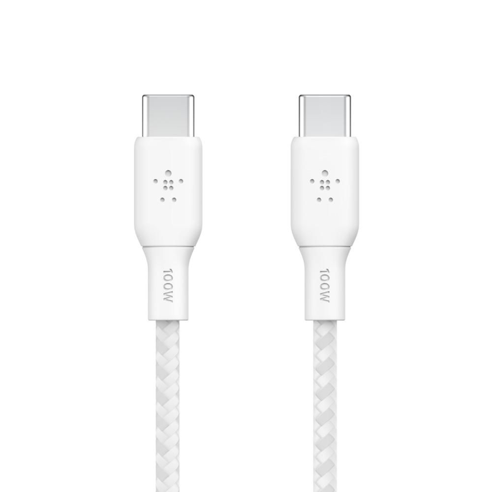BELKIN BOOST CHARGE - USB-Kabel - USB-C (M) zu USB-C (M) - 2,0m - weiß (CAB014BT2MWH)
