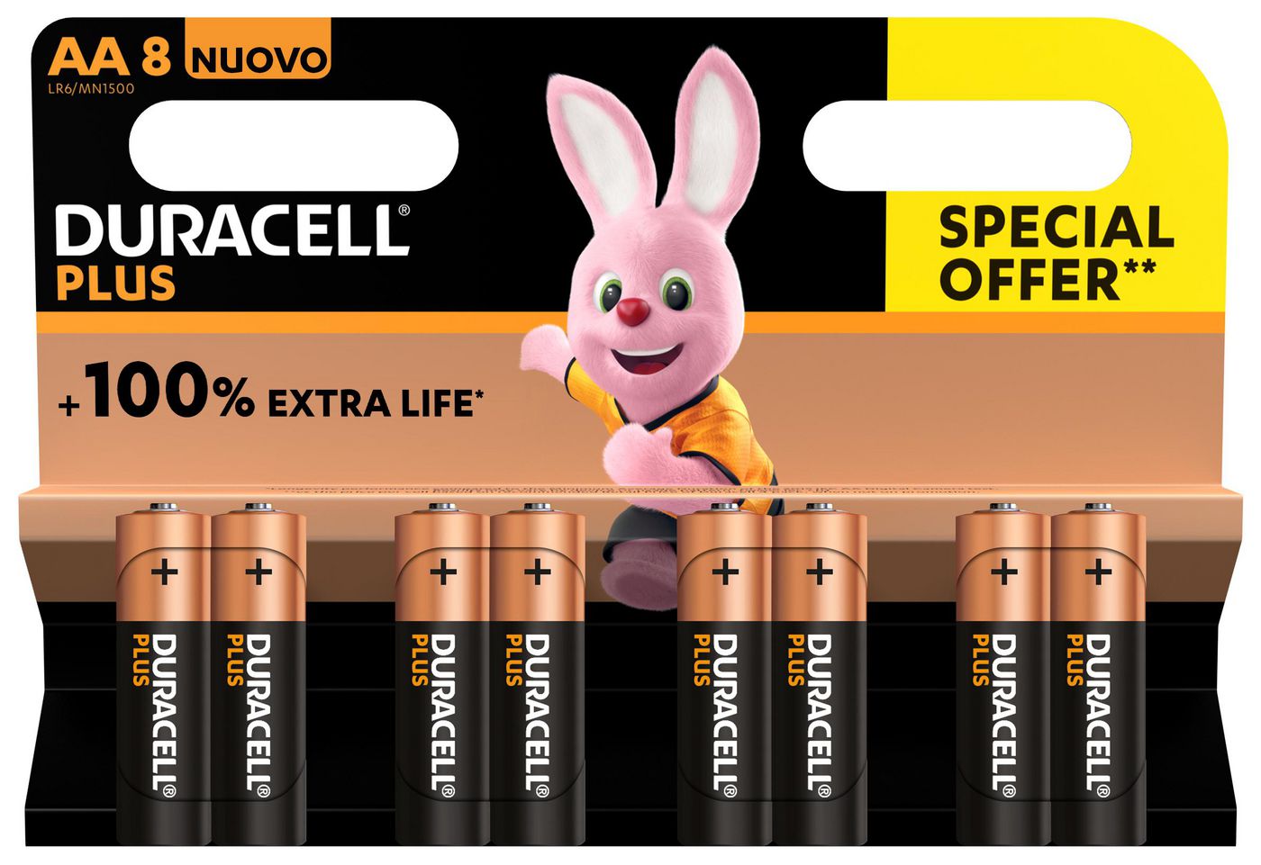 Duracell 5000394141445 W128278278 Plus 100 Single-Use Battery 
