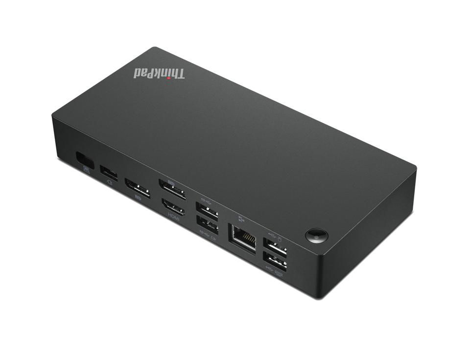 Docking Station ThinkPad Universal USB-C - 2x DP / HDMI / 3x USB3.1 / 2x USB2.0 / USB-C / Combo Audio Jack / Gbe - USB Power Delivery - US